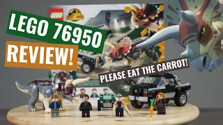 Lego 76950 Jurassic World Triceratops Pickup Truck Ambush Review! (2022)