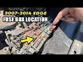 2007 2014 Ford Edge Fuse Box Location