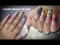 Do my nails with me - Colorful Abstract Y2K Nail Art Tutorial Gel X