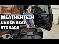 Installing WeatherTech Under Seat Storage in RAM 1500