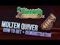 Terraria Molten Quiver Set Arrows Ablaze Hard mode Accessory