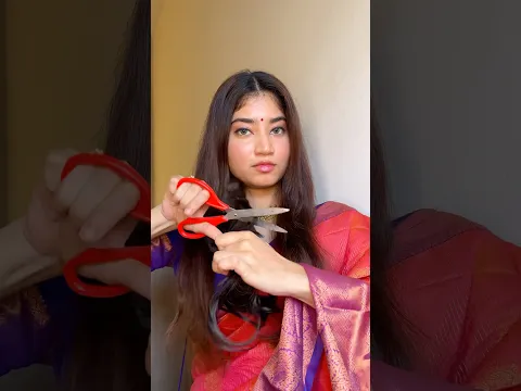 Cutting my hair for hair bun