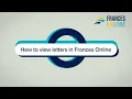 How to View Letters in Frances Online