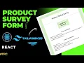 Make Product Testing Survey Form using HTML CSS and React Web Development