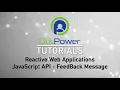 OutPower Tutorial - Reactive web application