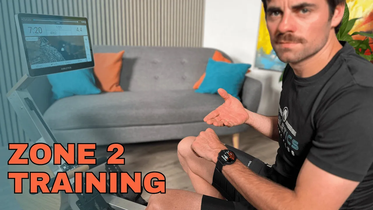 Zone 2 training on the rowing machine for fat burning and endurance