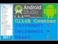 Android studio tutorial - How to count number of Button clicks in Android NEW
