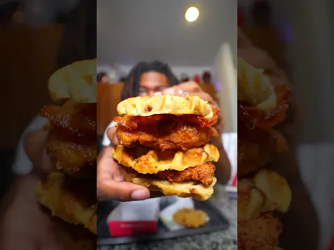 Trying New Chicken and Waffles Sandwiches From Chick fil a!