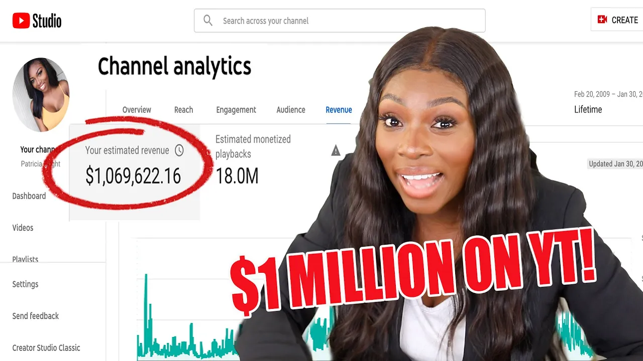 SHOWING YOU HOW I MADE OVER $1,000,000 DOLLARS ON YOUTUBE! ALL MY NUMBERS & HOW I DID IT! https://www.youtube.com/watch?v=Wq-OsOSl0zI