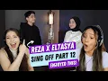 REZA X ELTASYA NATASHA - SING-OFF WORLD CUP PART 12 (Dreamers, Made You Look, Sang Dewi)| REACTION!!