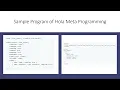 Hola Meta Programming