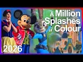 Lagu NEW : A Million Splashes of Colour 2026 [4K Multi-Angle] Disneyland Paris