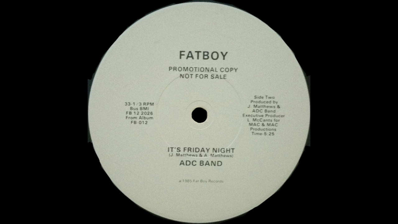 ADC Band - It's Friday Night (Promo Version)