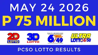 Lotto Result Today 9PM May 24 2026 PCSO