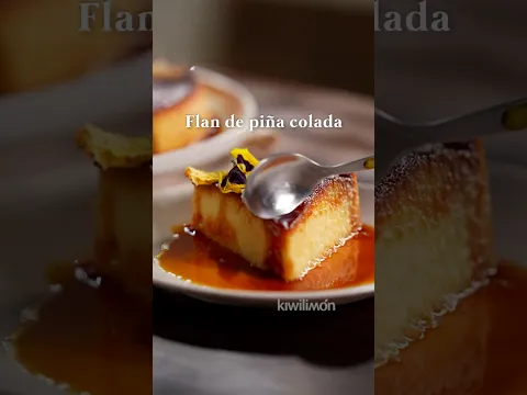 Flan de piña colada | kiwilimón recetas