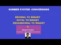 Number system conversion Part 3