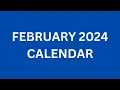 February 2024 Calendar with Holidays in USA UK India Canada Australia February 2024 Holidays