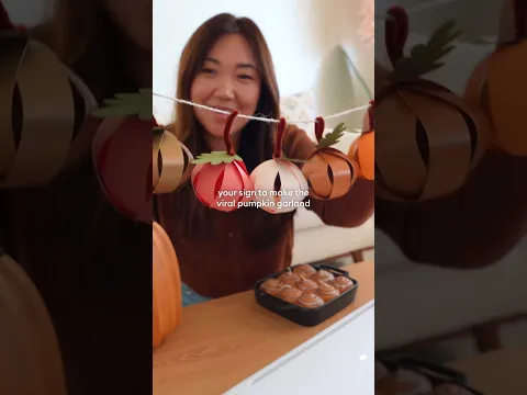 DIY Paper Pumpkin Garland π