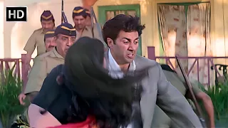  ajay movie best action scene sunny deol karisma kapoor hd
