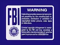 Blue FBI Warning Screens 2003-2006 DVD Quality