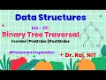 Lec - 39 Binary Tree Traversals InOrder PreOrder PostOrder Traversals