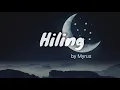 Download Lagu Hiling by Myrus -Lyrics