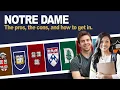 Notre Dame The Pros the cons and how to get in