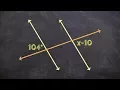 Using Corresponding Angles to Solve for X