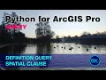 Enhance the ArcGIS Pro Definition Query Spatial Clause with ArcPy with a Multi-layer Geometry Filter