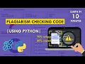 Plagiarism Checking Code Using Python Project For Beginners