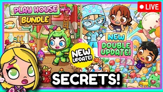 VERTICAL LIVE - NEW AVATAR WORLD DOUBLE UPDATE SECRETS! TOY STORE + DENTIST!!