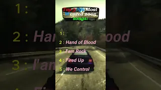 Top 5 NFS Most Wanted 2005 Songs 
