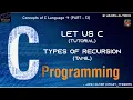 TECHNICAL C Programming Types of Recursion - Tamil
