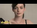 Anne Hathaway Stockings Pantyhose Tights Bikini Nylon Lingerie Bodysuit Mini Skirt