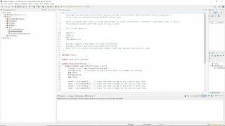 Java Lab Mad-Lib Loops