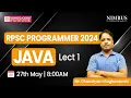 RPSC Programmer 2024 JAVA Lect-01 RPSC Programmer Classes RPSC Programmer Vacancy 2024