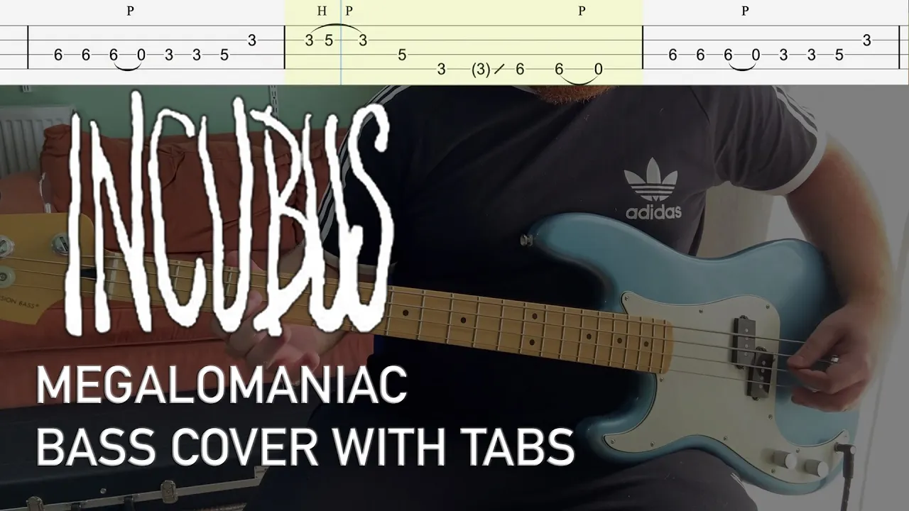 Incubus - Megalomaniac (Bass Cover with Tabs)