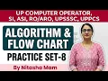 UP Police Computer Operator SI ASI UPPCS UPSSSC Practice Set-8 Algorithm Flowchart Questions