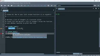 Python 61 How to pass lists around functions as an argument