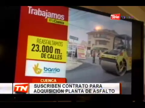 Suscriben contrato para adquisición planta de asfalto