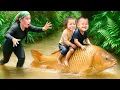 Download Lagu Catching 1000kg+ Giant River Carp and Catfish by BARE Hand to Sell at Market - Daily Fish Adventure