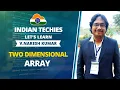 Two Dimensional Array in C Programming By V Naresh Kumar Lesson 30