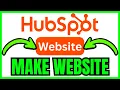 How To MAKE A WEBSITE On HubSpot QUICK EASY 2026
