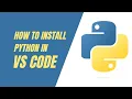 python setup in visual studio code vscode python extension vscode python interpreter