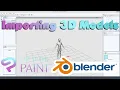 CLIP STUDIO How To Import 3D Models Into Clip