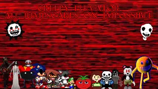 the creepy elevator all jumpscares on impossible