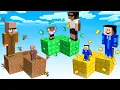 Carry vs FRIENDS STATUE Chunk Battle In Minecraft