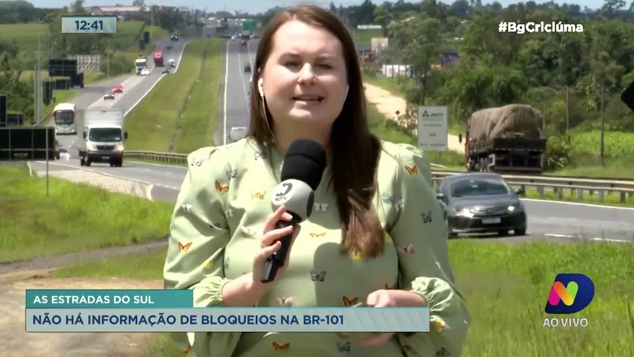 Sem bloqueios nas rodovias federais do Sul de SC