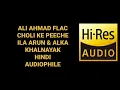 CHOLI KE PEECHE (ILA ARUN ALKA) KHALNAYAK HQ 5.1 LOSSLESS HINDIN FLAC SONG