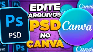 ???? ADEUS PHOTOSHOP? Como Editar um Arquivo PSD no Canva!